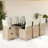 Image de VIDAXL Ensemble bistro 9 pcs - Beige