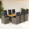 Image de vidaXL Ensemble bistro de jardin 9 pcs
