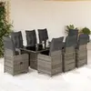 Image de VIDAxL 9 pcs bistro gris