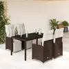 Image de vidaXL Ensemble de Bistro Résine Marron