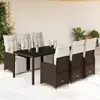 Image de VIDA XL Ensemble de bistro de jardin 7 pcs - Marron poly rotin