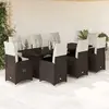 Image de vidaXL Ensemble Bistro Jardin 9 Pièces - Marron