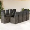 Image de Ensemble de bistro de jardin vidaxl - Gris