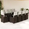 Image de vidaXL Ensemble de bistro 11 pcs marron