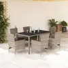 Image de vidaXL Ensemble à manger de jardin 7 pcs - Gris clair