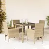 Image de Vidaxl Ensemble à manger de jardin 5 pcs - Beige