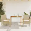Image de vidaXL Ensemble à manger de jardin 3 pièces - Beige