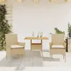 Image de vidaXL Ensemble à manger de jardin 3 pcs - Beige