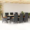 Image de vidaXL salle à manger en résine tressée