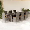 Image de vidaXL Ensemble à manger de jardin 9 pcs