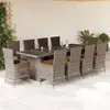 Image de vidaXL Ensemble à manger de jardin 11 pcs - Gris