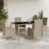 Image de VIDAXL Ensemble à manger de jardin 5 pcs - Beige