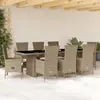 Image de Ensemble à manger jardin avec coussins VIDA XL - Beige