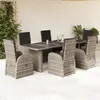 Image de vidaXL Ensemble à manger 7 pcs - Gris