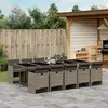 Image de VidaXL Ensemble à manger jardin 11 pcs - Gris