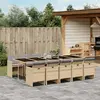 Image de vidaXL Ensemble à manger de jardin 11 pcs