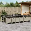 Image de vidaXL Ensemble à Manger Jardin - Gris Clair