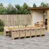 Image de vidaXL Ensemble à manger de jardin 13 pcs - Beige