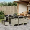 Image de vidaXL Ensemble à manger de jardin 11 pcs