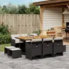 Image de vidaXL Ensemble à manger de jardin 11 pcs