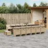 Image de vidaXL Ensemble à manger de jardin avec coussins beige
