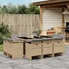 Image de vidaXL Ensemble à manger de jardin 11 pcs