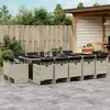 Image de Ensemble à manger de jardin vidaXL - Résine tressée - Gris
