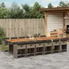 Image de VIDAXL Ensemble à Manger de Jardin 13 pcs - Gris