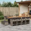 Image de VIDAXL Ensemble à manger 13 pcs - Gris