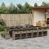Image de vidaXL Ensemble à manger de jardin 17 pcs - Résine tressée