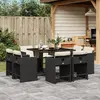 Image de vidaXL Ensemble à manger de jardin 9 pièces