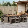 Image de VIDAXL Ensemble à manger de jardin - Gris