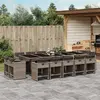 Image de VIDAXL Ensemble à manger de jardin 15 pcs gris