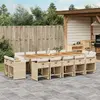Image de Ensemble à manger VIDAXL - 15 pcs - Beige