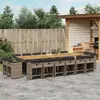 Image de vidaXL Ensemble à manger 17 pcs
