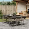 Image de vidaXL Ensemble à manger de jardin 7 pcs - Gris