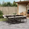 Image de VIDAXL Ensemble à manger jardin 9 pcs marron rotin