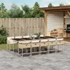 Image de vidaXL Ensemble à manger de jardin - Beige