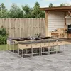 Image de vidaXL Ensemble à manger de jardin 11 pcs - Mélange beige