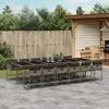 Image de VIDAXL Ensemble à manger 13 pcs Gris Rotin