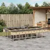 Image de VIDAXL Ensemble à manger de jardin 13 pcs - Beige rotin
