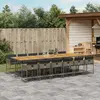 Image de vidaXL Ensemble à manger de jardin 13 pièces - Gris