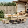 Image de vidaXL Ensemble à manger jardin 11 pièces poly