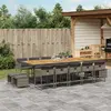 Image de vidaXL Ensemble à manger jardin - Gris