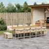 Image de VIDAXL Ensemble à Manger Jardin 15 pcs - Beige