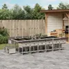 Image de vidaXL Ensemble à manger de jardin 17 pcs