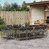 Image de Ensemble à manger de jardin 13 pcs - Gris