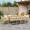 Image de VIDAXL Ensemble à manger de jardin 13 pcs beige