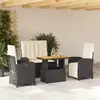 Image de vidaXL Ensemble à manger - Noir