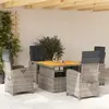 Image de VIDAXL Ensemble à Manger Jardin 5 pcs - Gris